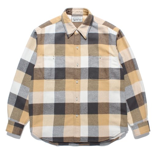 他の写真1: WACKO MARIA/BLOCK CHECK FLANNEL SHIRT（YELLOW）［ブロックチェックフランネルシャツ-24春夏］