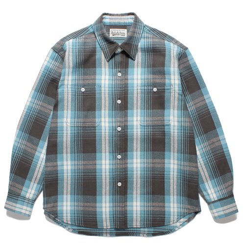 他の写真1: WACKO MARIA/CHECK FLANNEL SHIRT（BLUE）［チェックフランネルシャツ-24春夏］