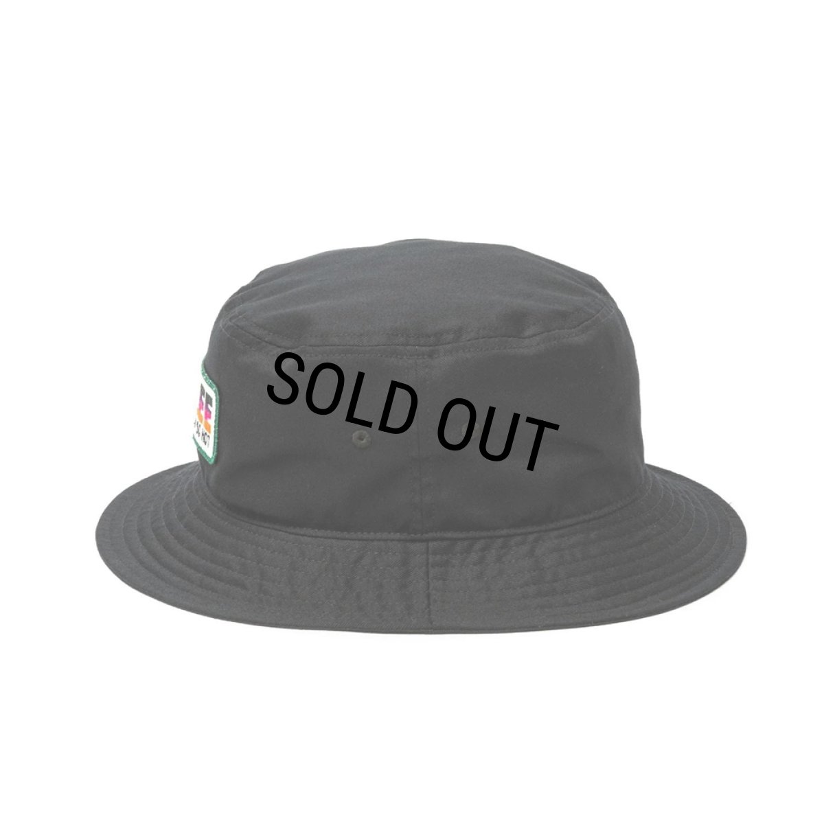 画像2: 【30%OFF】CALEE/EMBROIDERY & WAPPEN BUCKET HAT ＜TYPE C＞（Black/C）［バケットハット-24春夏］ (2)