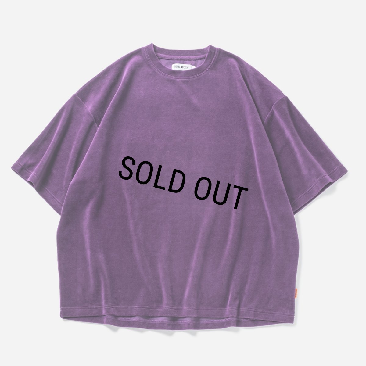画像1: TIGHTBOOTH/VELOUR T-SHIRT（Purple）［ベロアT-24春夏］ (1)