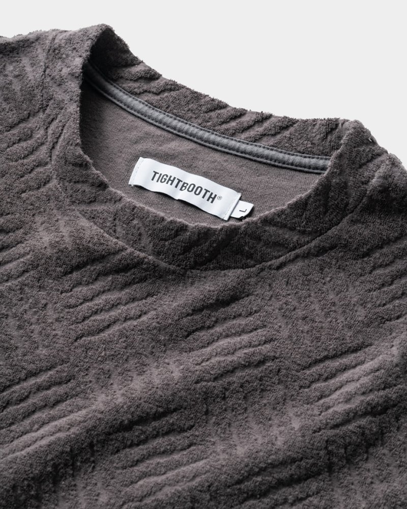 画像2: TIGHTBOOTH/CHECKER PLATE T-SHIRT（Charcoal） 【20%OFF】［チェッカープレートT-24春夏］