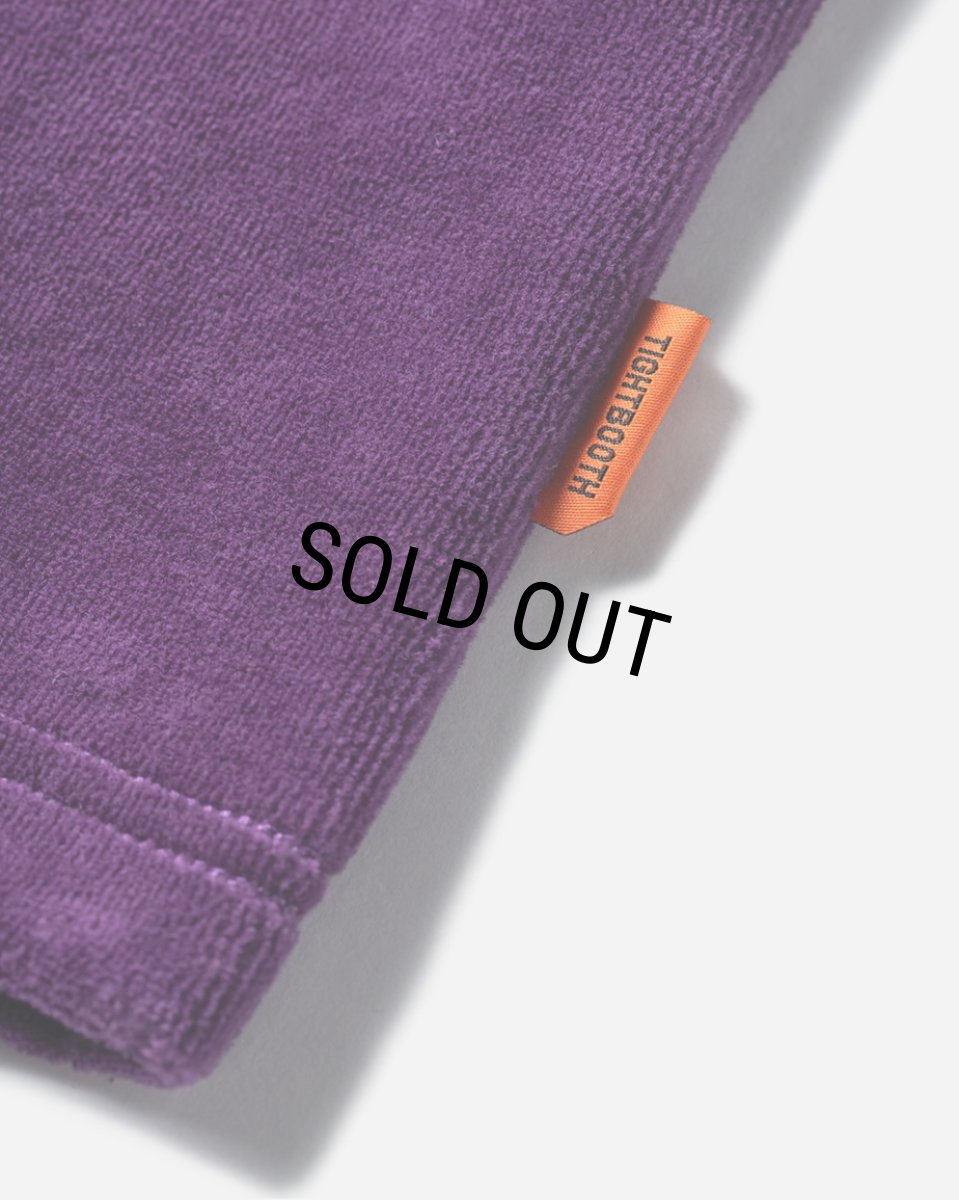 画像3: TIGHTBOOTH/VELOUR T-SHIRT（Purple）［ベロアT-24春夏］ (3)