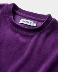 画像2: TIGHTBOOTH/VELOUR T-SHIRT（Purple）［ベロアT-24春夏］ (2)