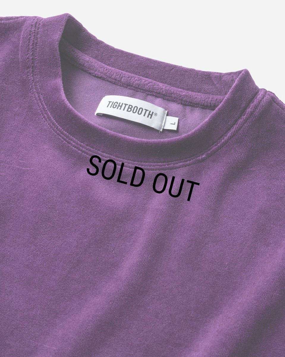 画像2: TIGHTBOOTH/VELOUR T-SHIRT（Purple）［ベロアT-24春夏］ (2)