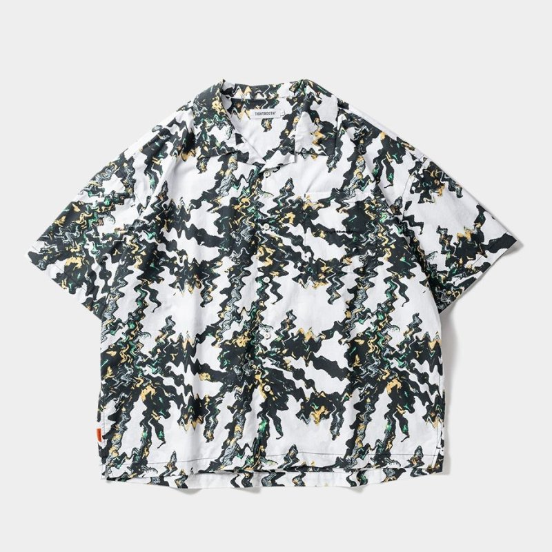 画像1: TIGHTBOOTH/ACID ALOHA（White） 【30%OFF】［アシッドアロハ-24春夏］