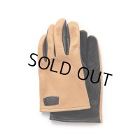 RATS/LEATHER GLOVE（BLACK/TAN）［レザーグローブ-24春夏］