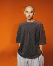 画像6: TIGHTBOOTH/CHECKER PLATE T-SHIRT（Charcoal） 【20%OFF】［チェッカープレートT-24春夏］ (6)