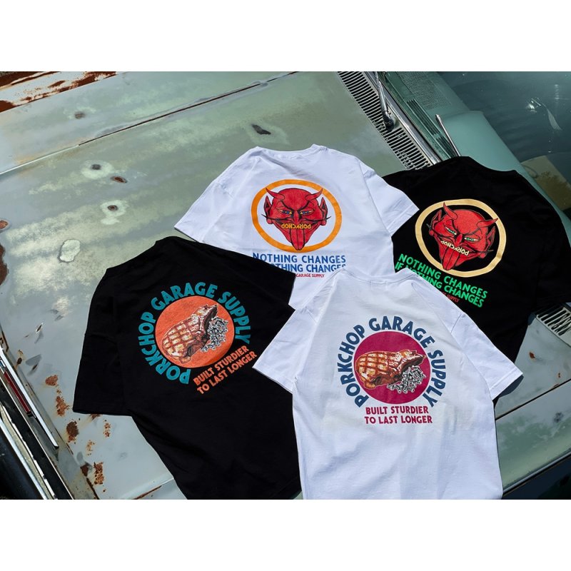 画像3: PORKCHOP/NOTHING DEVIL TEE（BLACK）［プリントT-24春夏］