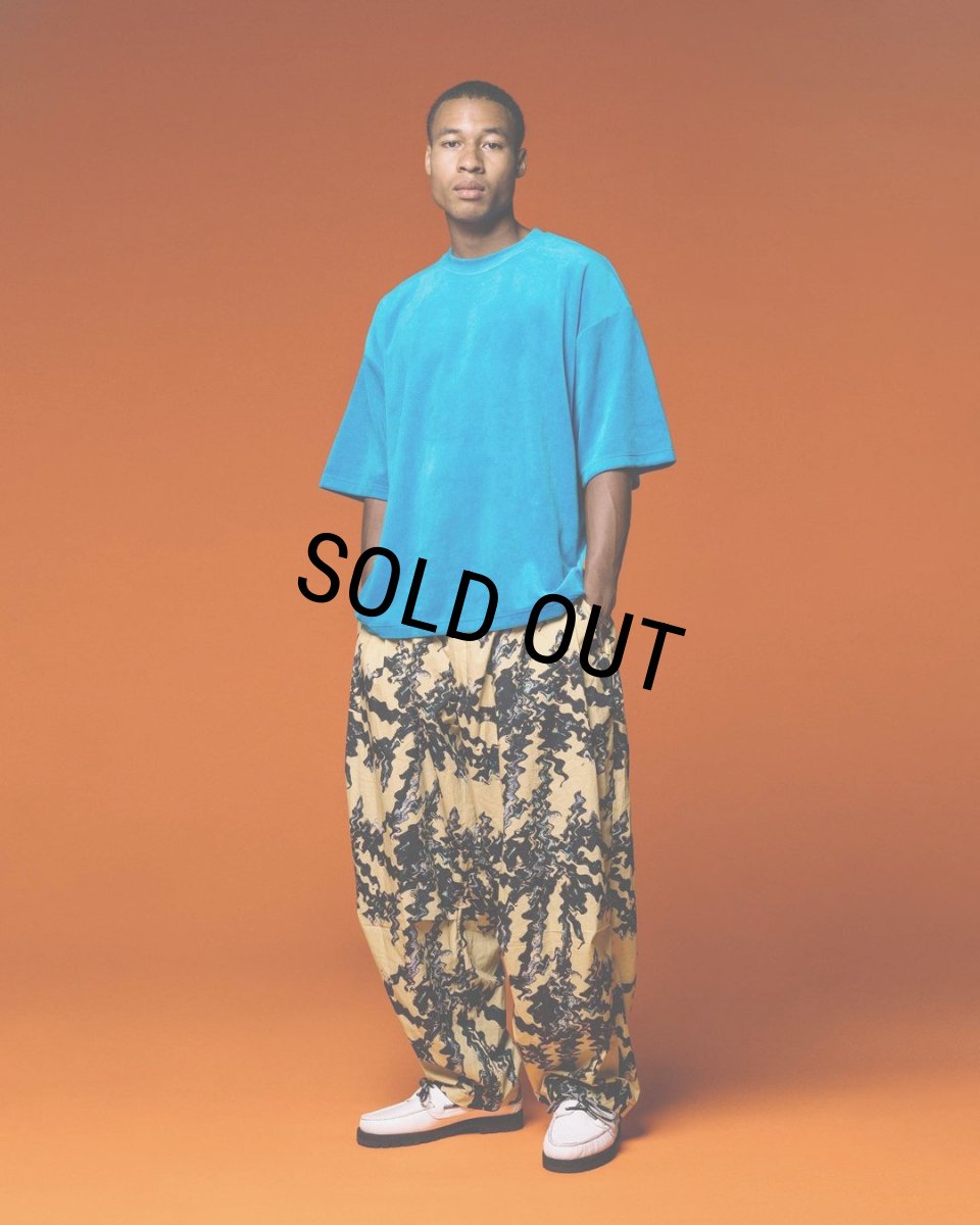 画像2: TIGHTBOOTH/VELOUR T-SHIRT（Turquoise）［ベロアT-24春夏］ (2)