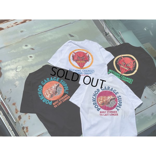 画像5: PORKCHOP/PC & SCREW TEE（BLACK）［プリントT-24春夏］
