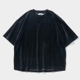 画像1: TIGHTBOOTH/VELOUR T-SHIRT（Black）［ベロアT-24春夏］ (1)