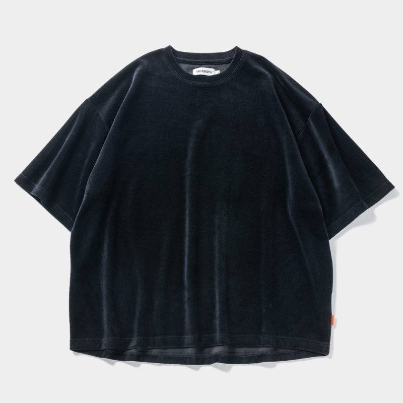 画像1: TIGHTBOOTH/VELOUR T-SHIRT（Black）［ベロアT-24春夏］