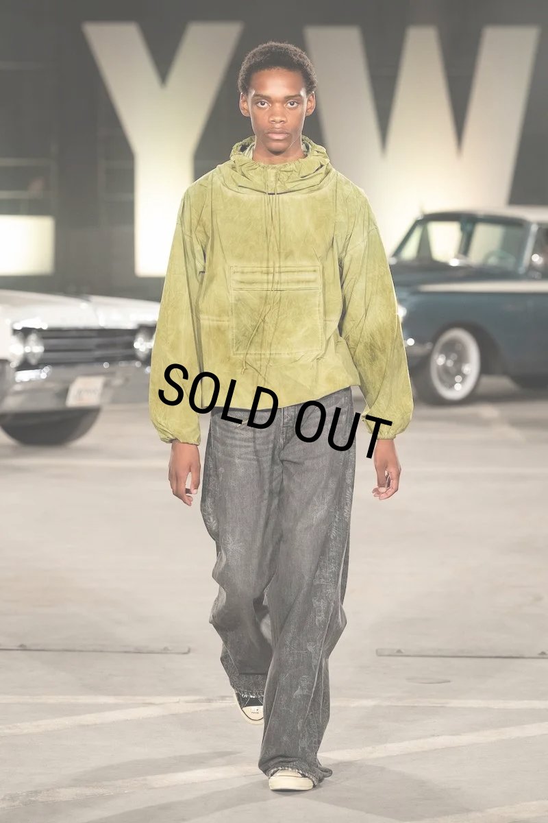 画像5: 【40%OFF】DAIRIKU/Vintage Wash Parachute Anorak Parka（Vintage Mud Green）［パラシュートアノラックパーカー-24春夏］ (5)