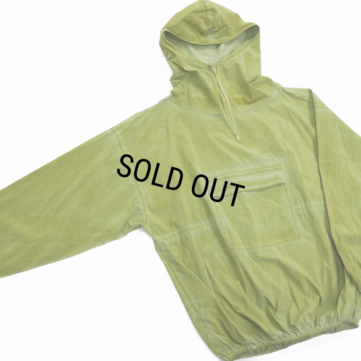 画像3: 【40%OFF】DAIRIKU/Vintage Wash Parachute Anorak Parka（Vintage Mud Green）［パラシュートアノラックパーカー-24春夏］ (3)