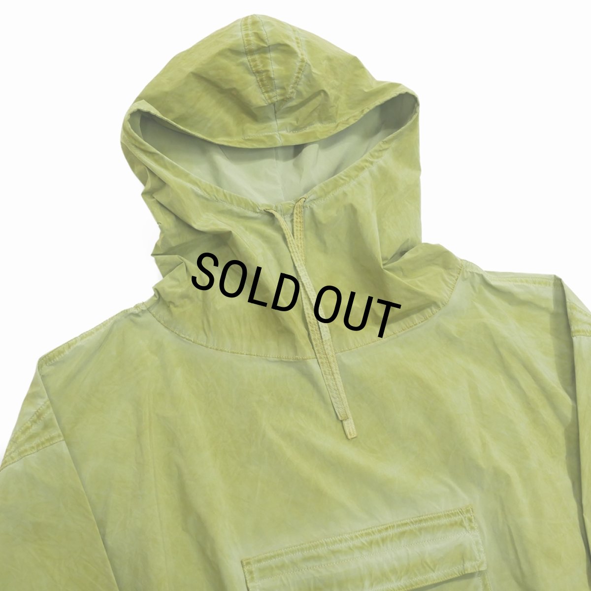 画像4: 【40%OFF】DAIRIKU/Vintage Wash Parachute Anorak Parka（Vintage Mud Green）［パラシュートアノラックパーカー-24春夏］ (4)