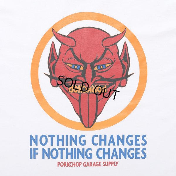画像4: PORKCHOP/NOTHING DEVIL TEE（WHITE）［プリントT-24春夏］
