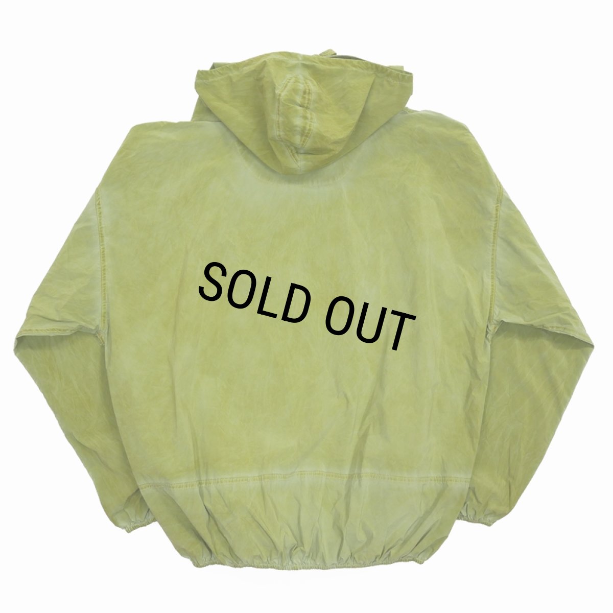 画像2: 【40%OFF】DAIRIKU/Vintage Wash Parachute Anorak Parka（Vintage Mud Green）［パラシュートアノラックパーカー-24春夏］ (2)