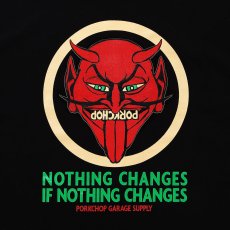 画像4: PORKCHOP/NOTHING DEVIL TEE（BLACK）［プリントT-24春夏］ (4)