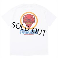 PORKCHOP/NOTHING DEVIL TEE（WHITE）［プリントT-24春夏］