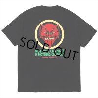PORKCHOP/NOTHING DEVIL TEE（BLACK）［プリントT-24春夏］
