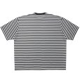 画像2: COOTIE PRODUCTIONS/Polyester Border S/S Tee（Black/White）［ボーダーT-24春夏］ (2)