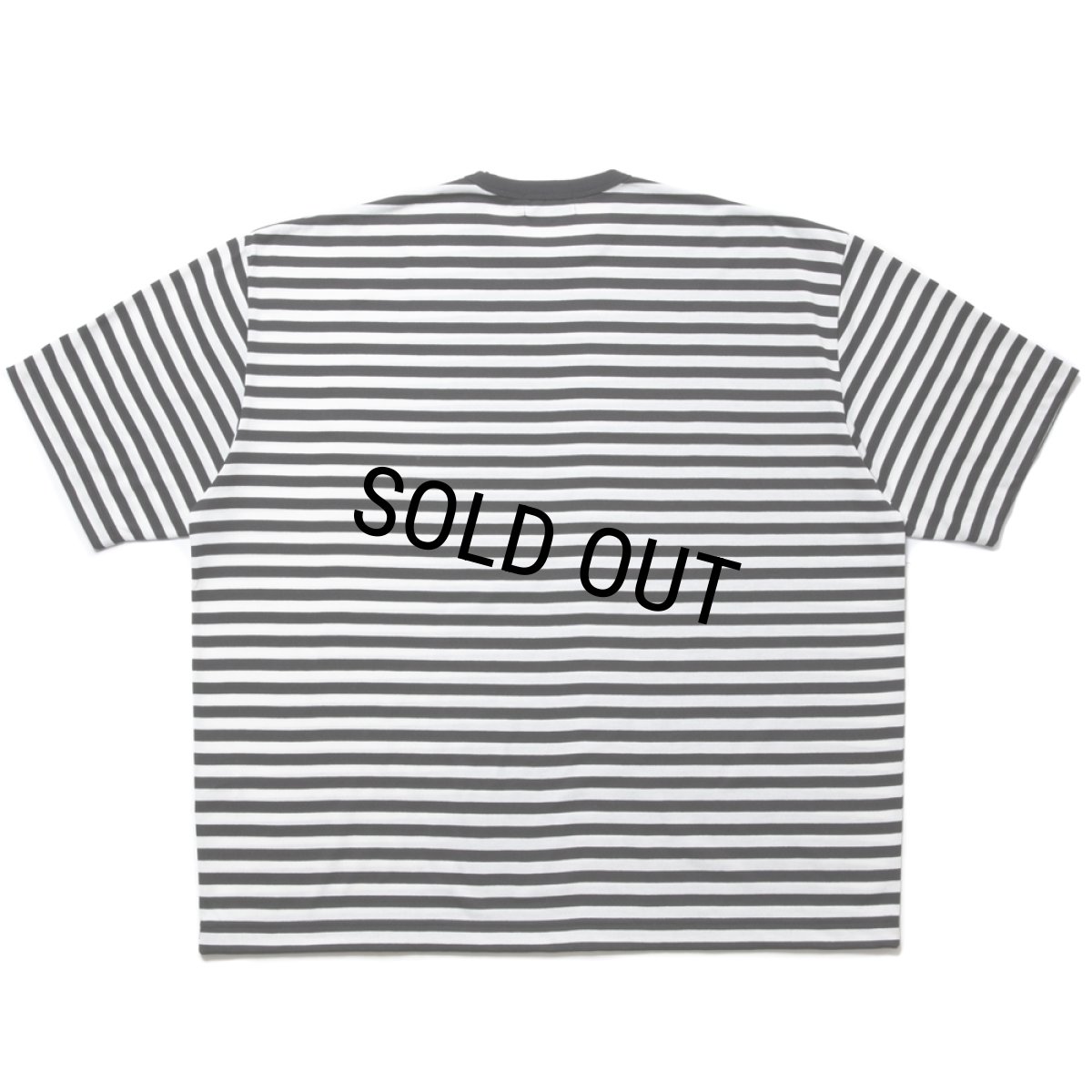 画像2: COOTIE PRODUCTIONS/Polyester Border S/S Tee（Black/White）［ボーダーT-24春夏］ (2)