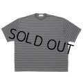 COOTIE PRODUCTIONS/Polyester Border S/S Tee（Black/Gray）［ボーダーT-24春夏］