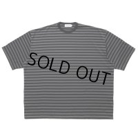 COOTIE PRODUCTIONS/Polyester Border S/S Tee（Black/Gray）［ボーダーT-24春夏］