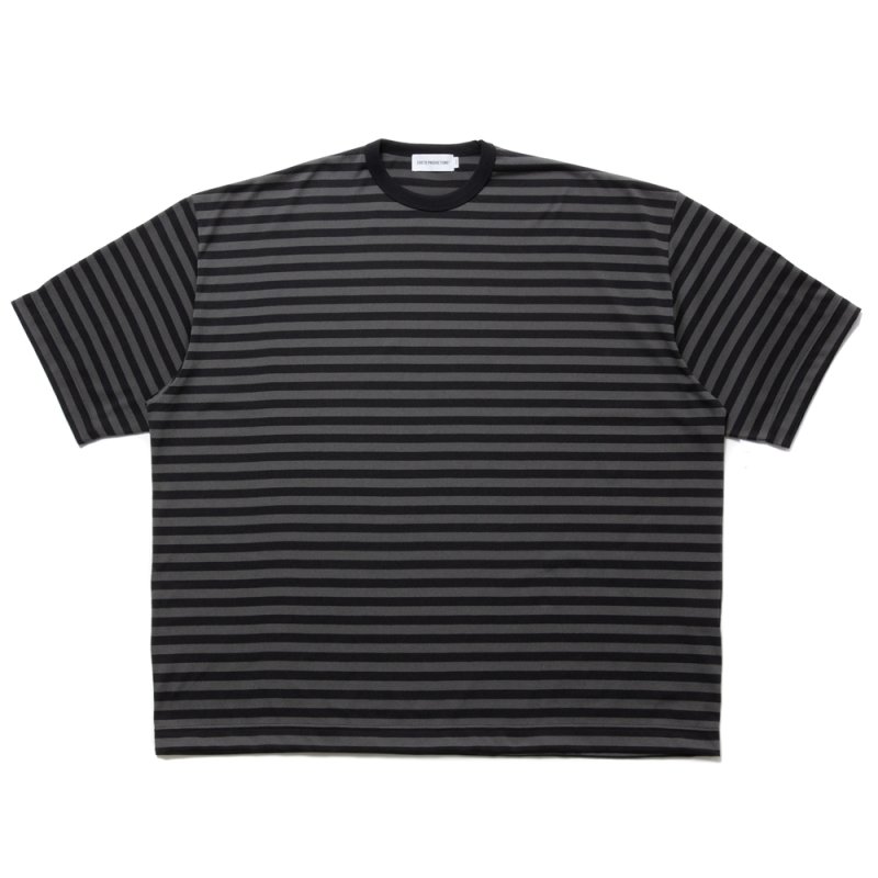 画像1: COOTIE PRODUCTIONS/Polyester Border S/S Tee（Black/Gray）［ボーダーT-24春夏］