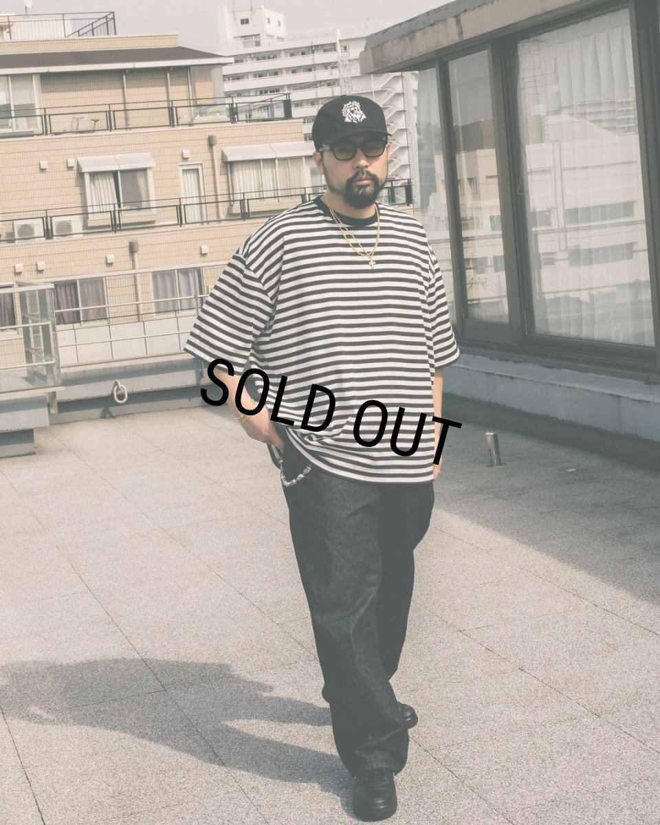 画像3: COOTIE PRODUCTIONS/Polyester Border S/S Tee（Black/White）［ボーダーT-24春夏］ (3)