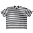 画像1: COOTIE PRODUCTIONS/Polyester Border S/S Tee（Black/White）［ボーダーT-24春夏］ (1)