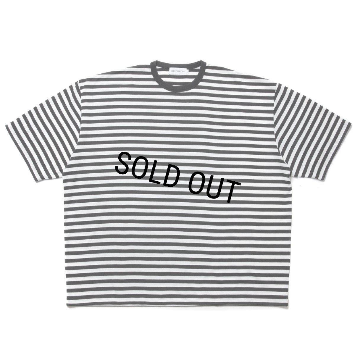 画像1: COOTIE PRODUCTIONS/Polyester Border S/S Tee（Black/White）［ボーダーT-24春夏］ (1)