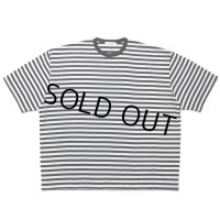 COOTIE PRODUCTIONS/Polyester Border S/S Tee（Black/White）［ボーダーT-24春夏］