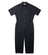 COOTIE PRODUCTIONS/Polyester Typewriter Error Fit Jump Suits（Black）［エラーフィットジャンプスーツ-24春夏］