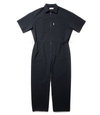 COOTIE PRODUCTIONS/Polyester Typewriter Error Fit Jump Suits（Black）［エラーフィットジャンプスーツ-24春夏］
