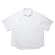 画像1: COOTIE PRODUCTIONS/120/2 Broad S/S Shirt（White）［ブロードシャツ-24春夏］ (1)
