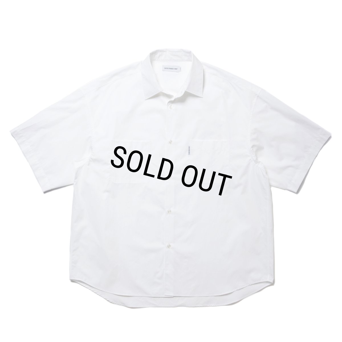 画像1: COOTIE PRODUCTIONS/120/2 Broad S/S Shirt（White）［ブロードシャツ-24春夏］ (1)