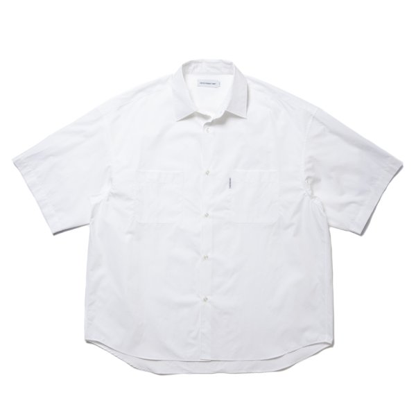 画像1: COOTIE PRODUCTIONS/120/2 Broad S/S Shirt（White）［ブロードシャツ-24春夏］