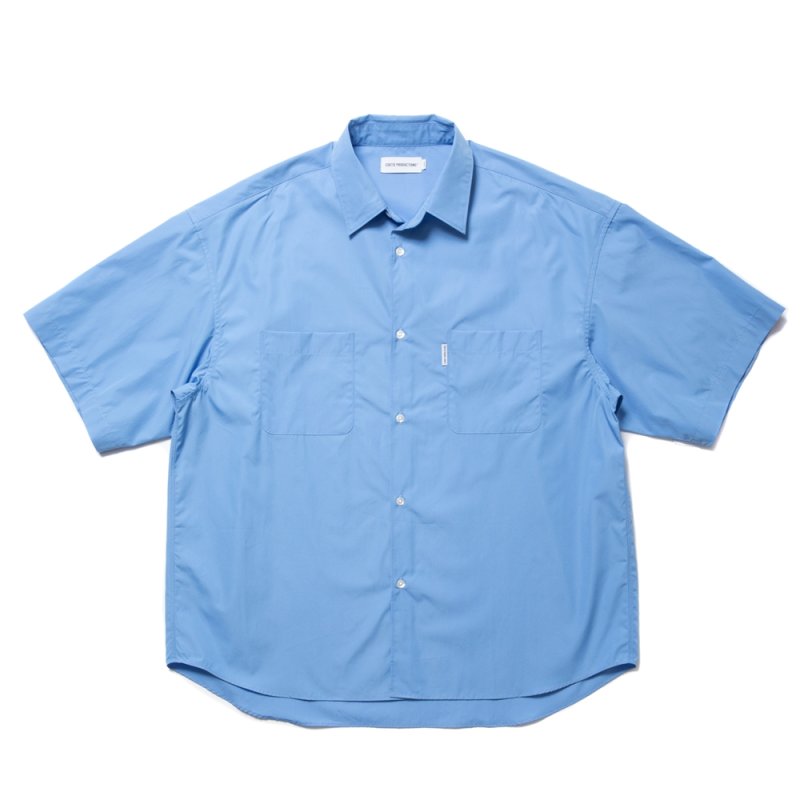 画像1: COOTIE PRODUCTIONS/120/2 Broad S/S Shirt（Saxe）［ブロードシャツ-24春夏］