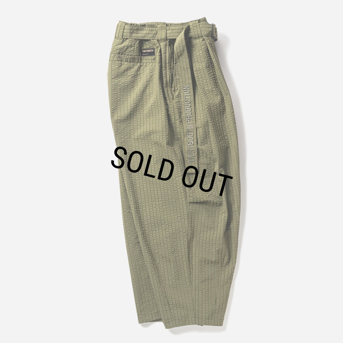 画像3: TIGHTBOOTH/SEERSUCKER BALLOON PANTS（Olive） 【20%OFF】［シアサッカーバルーンパンツ-24春夏］ (3)