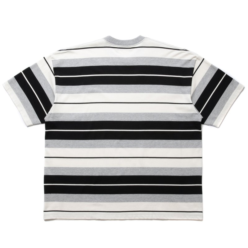 画像2: COOTIE PRODUCTIONS/Panel Border S/S Tee（Black/Ash Gray/White）［パネルボーダーT-24春夏］