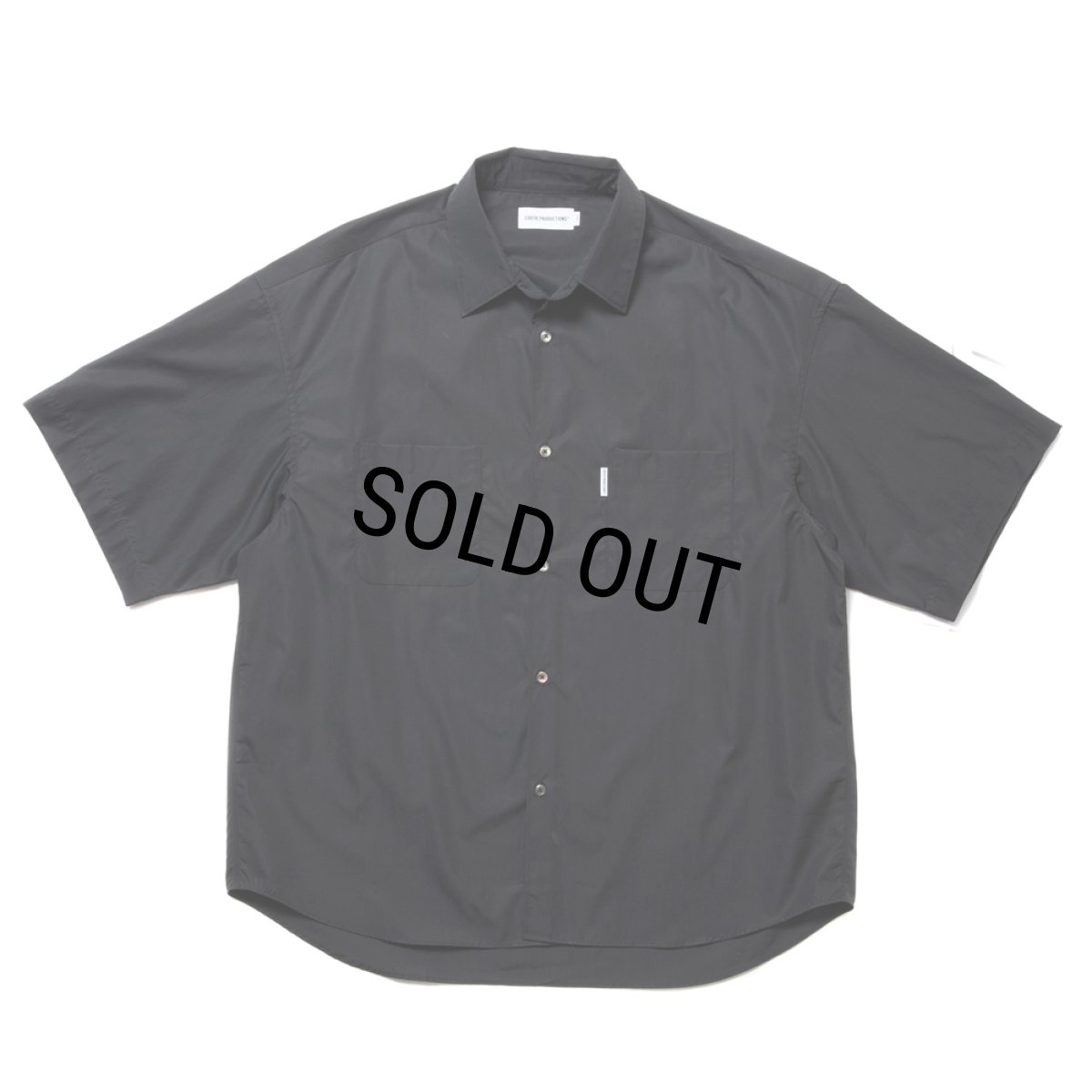 画像1: COOTIE PRODUCTIONS/120/2 Broad S/S Shirt（Black）［ブロードシャツ-24春夏］ (1)