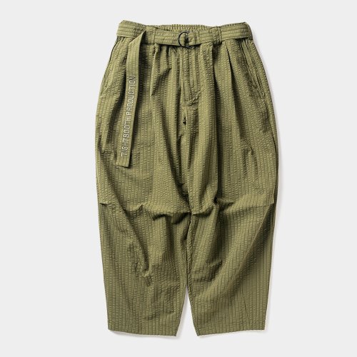 他の写真1: TIGHTBOOTH/SEERSUCKER BALLOON PANTS（Olive）［シアサッカーバルーンパンツ-24春夏］