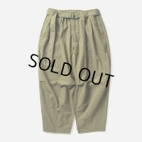 TIGHTBOOTH/SEERSUCKER BALLOON PANTS（Olive） 【20%OFF】［シアサッカーバルーンパンツ-24春夏］