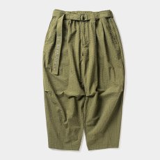 画像1: TIGHTBOOTH/SEERSUCKER BALLOON PANTS（Olive） 【20%OFF】［シアサッカーバルーンパンツ-24春夏］ (1)