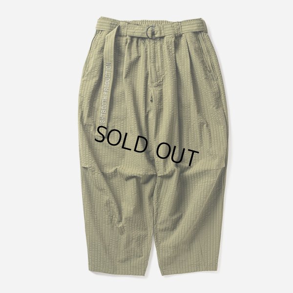 画像1: TIGHTBOOTH/SEERSUCKER BALLOON PANTS（Olive） 【20%OFF】［シアサッカーバルーンパンツ-24春夏］