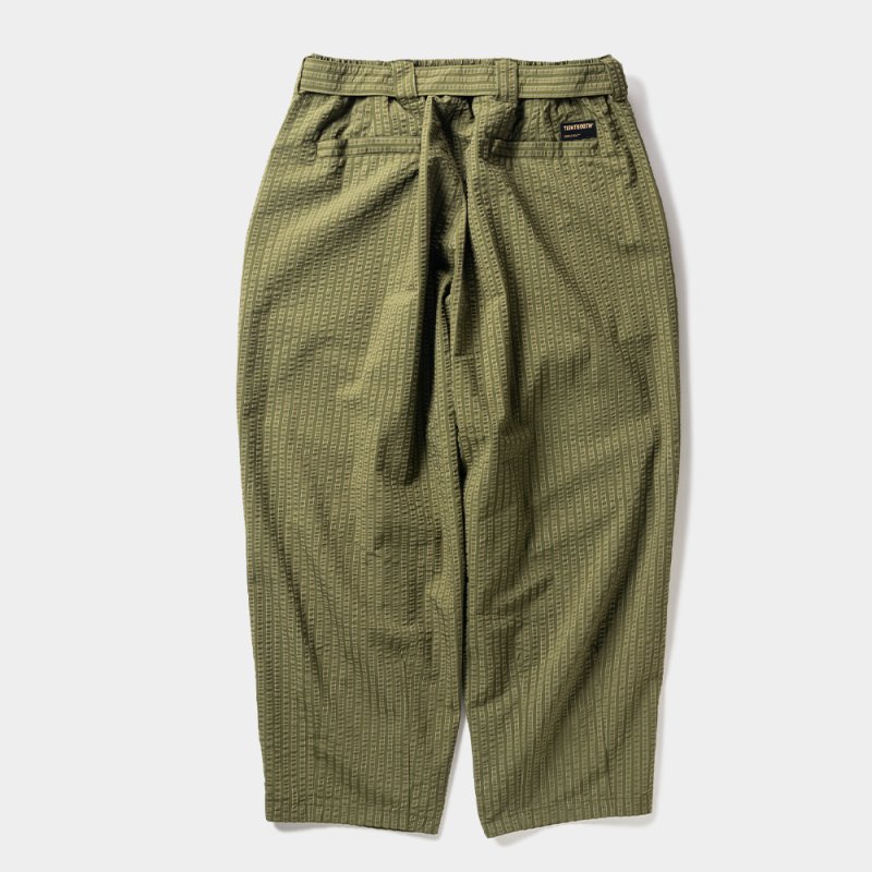 画像2: TIGHTBOOTH/SEERSUCKER BALLOON PANTS（Olive） 【20%OFF】［シアサッカーバルーンパンツ-24春夏］
