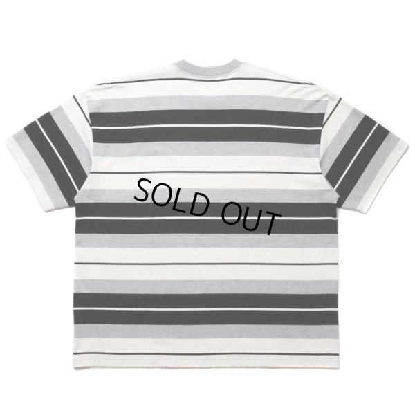 画像2: COOTIE PRODUCTIONS/Panel Border S/S Tee（Black/Ash Gray/White）［パネルボーダーT-24春夏］