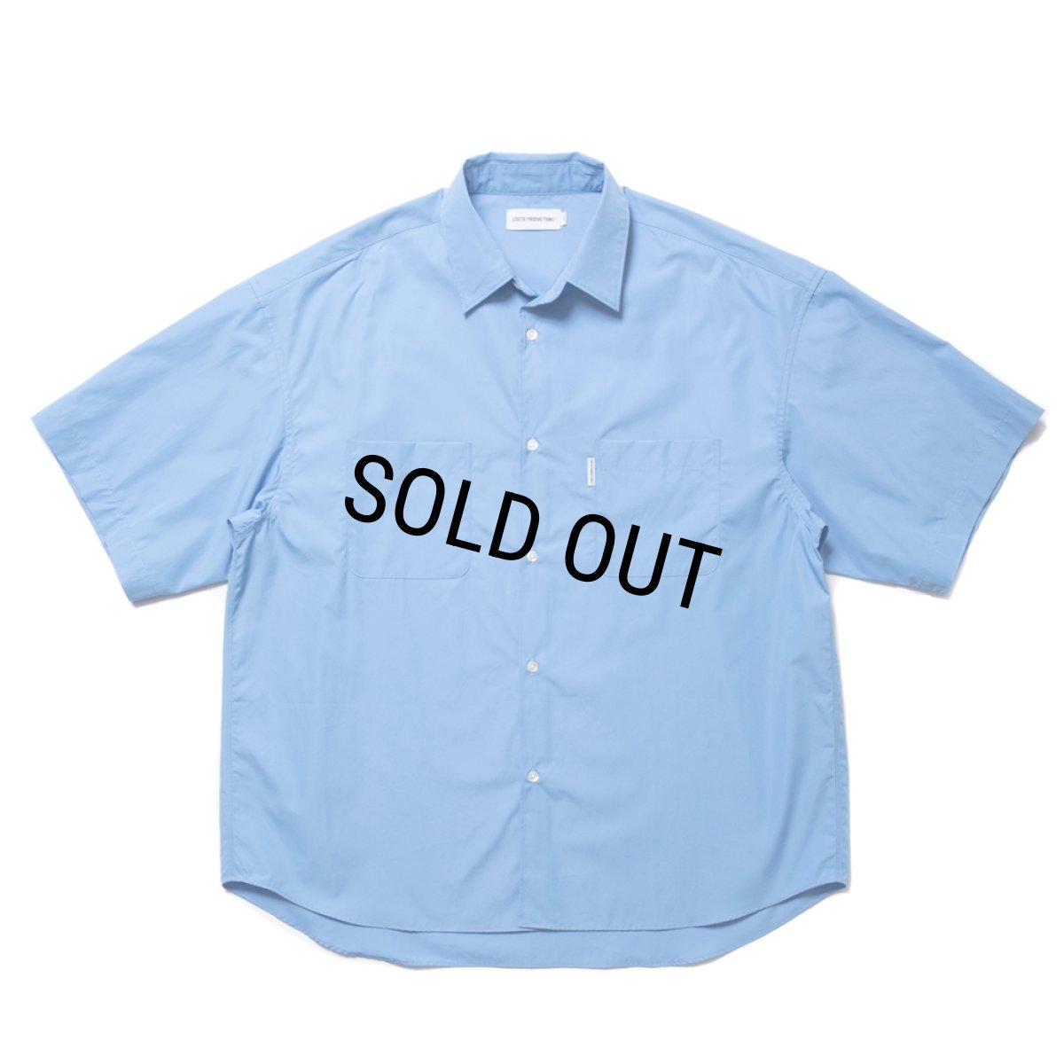 画像1: COOTIE PRODUCTIONS/120/2 Broad S/S Shirt（Saxe）［ブロードシャツ-24春夏］ (1)