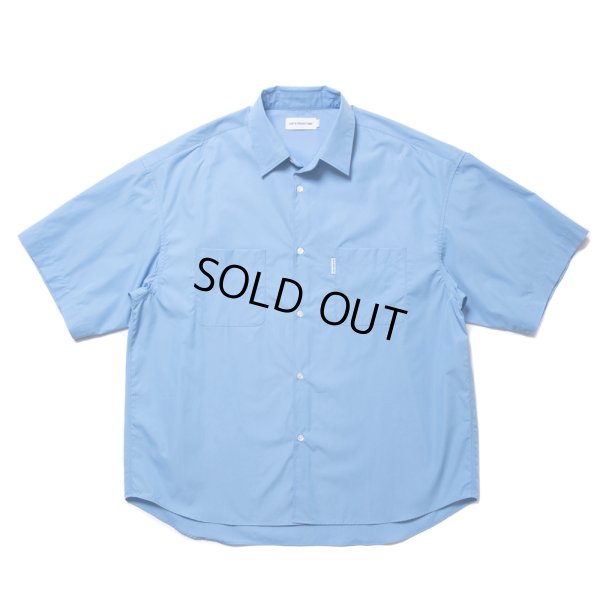 画像1: COOTIE PRODUCTIONS/120/2 Broad S/S Shirt（Saxe）［ブロードシャツ-24春夏］